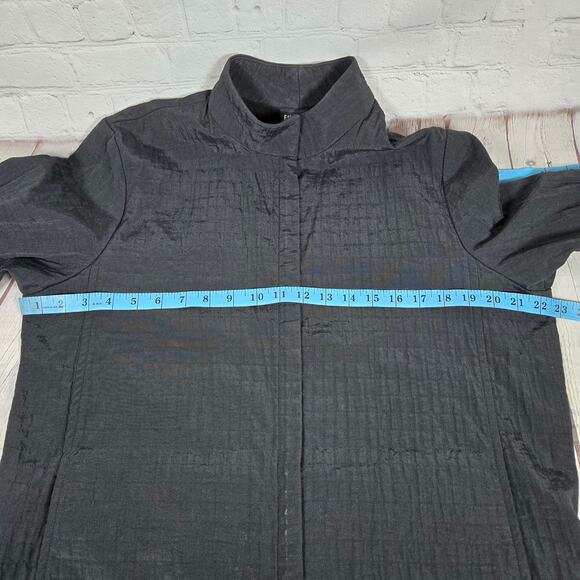 Eileen Fisher Full Zip Jacket Womens‎ Large Nylon Viscose Cotton Blend J33 - Picture 7 of 7